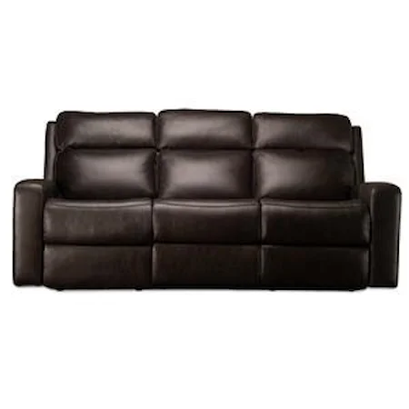 85" Leather Match Power Sofa with Power Headrest and USB